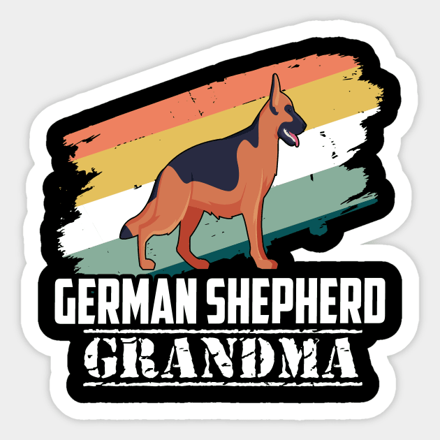 German Shepherd Grandma Sticker by Uris